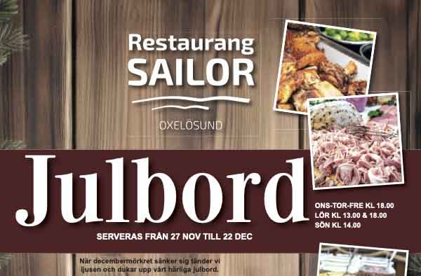 Julbord på Restaurang Sailor i OXELÖSUND | Julbordsportalen.se