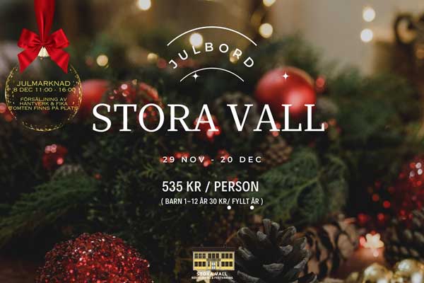 Julbord på Stora Vall i GÄVLE | Julbordsportalen.se