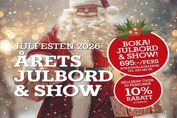 Julbord p&aring; Dalasalen i FALUN | Julbordsportalen.se