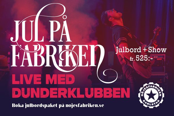 Julbord på Nöjesfabriken Karlstad i KARLSTAD | Julbordsportalen.se