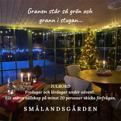 Julbord på Smålandsgården i ÖRSERUM, GRÄNNA | Julbordsportalen.se