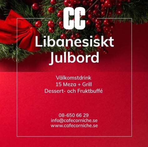 Julbord på Café Corniche i STOCKHOLM | Julbordsportalen.se