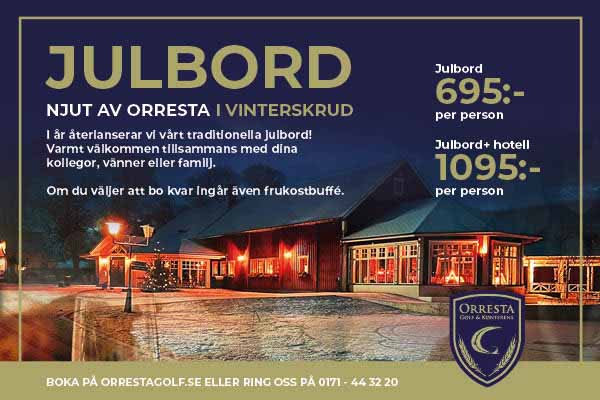 Julbord på Orresta Golf & Konferens i VÄSTERÅS | Julbordsportalen.se