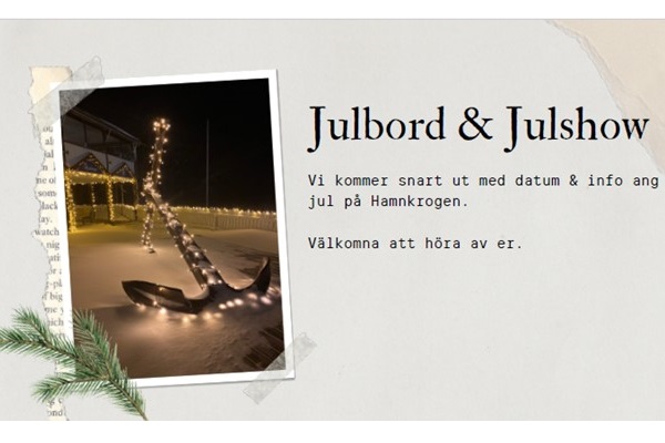 Julbord på Hamnkrogen Gottskär i ONSALA | Julbordsportalen.se