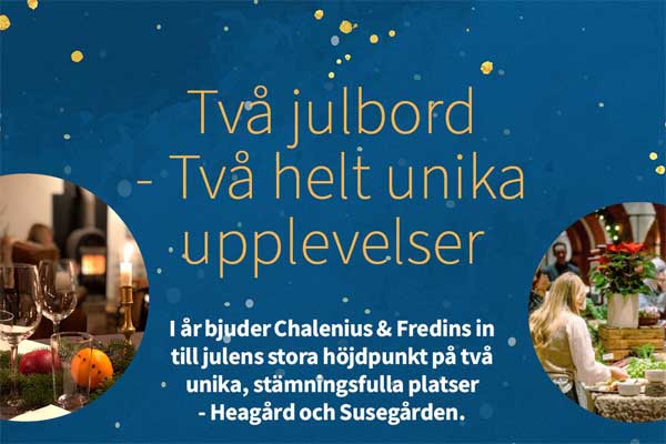 Två julbord – Två unika upplevelser