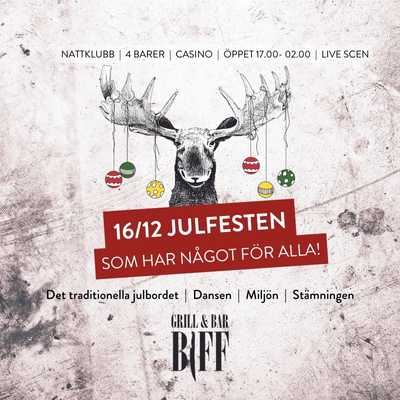 Julbord på Biff Grill & Bar i ESKILSTUNA | Julbordsportalen.se