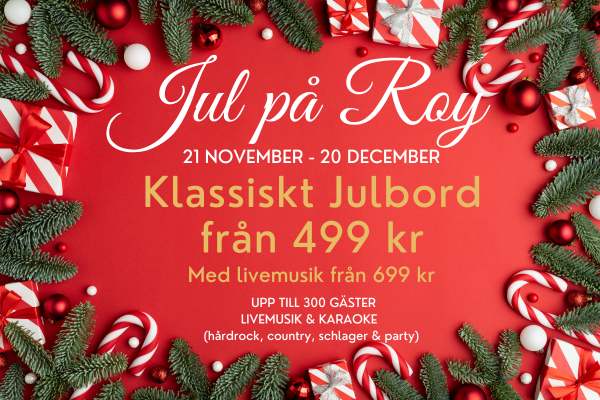 Julbord på Roy Restaurang i MÖLNDAL | Julbordsportalen.se
