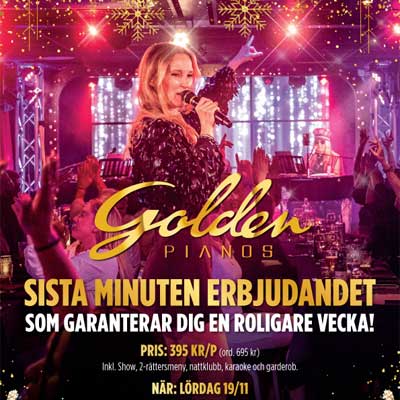 Julbord på Golden Pianos i STOCKHOLM | Julbordsportalen.se