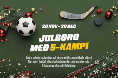 Julbord med 5-kamp!