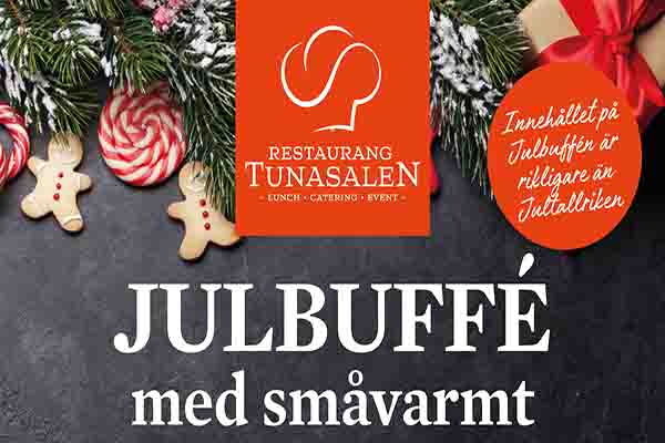 Julbord på Restaurang Tunasalen i BORLÄNGE | Julbordsportalen.se