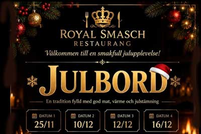Julbord p&aring; Royal Smasch Restaurang i MARIESTAD | Julbordsportalen.se