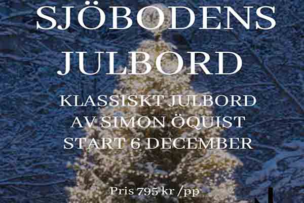 Julbord på Sjöboden Torö i NYNÄSHAMN | Julbordsportalen.se