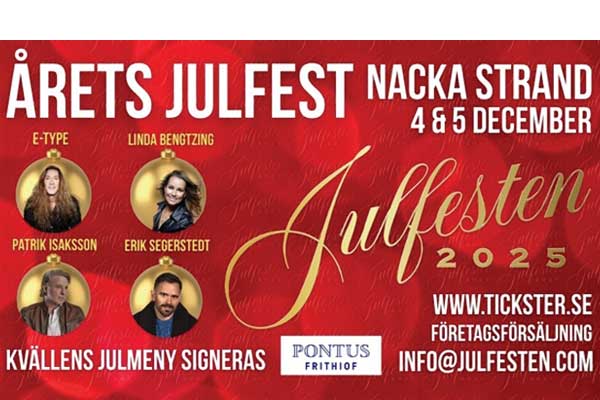 Julbord på Julfesten 2025 Stockholm i STOCKHOLM | Julbordsportalen.se