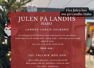 Julbord p&aring; Landhs Konditori Habo i HABO | Julbordsportalen.se